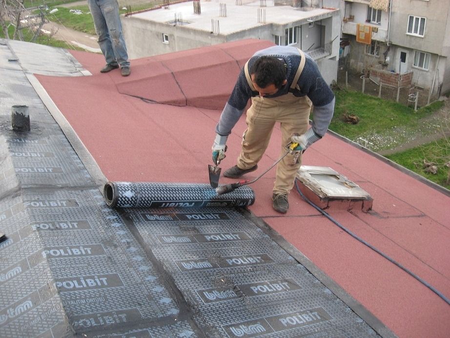 Güzelyalı EPDM Kauçuk Çatı – düz çatıda arduvazlı bitümlü membran serimi Güzelyalı EPDM Kauçuk Çatı – düz çatıda arduvazlı bitümlü membran serimi
